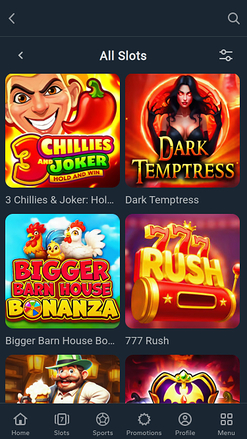 Jeux mobiles du casino Galactic Bets