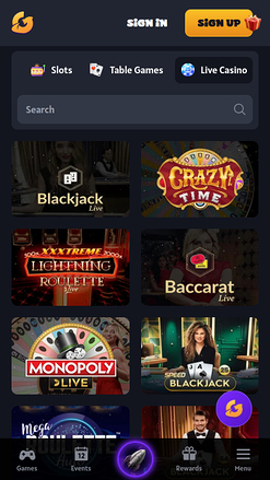Galactix Casino Mobile Croupier en direct