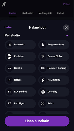 Sviluppatori del gioco mobile Galaksino Casino