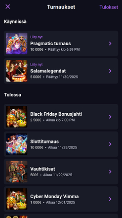 Galaksino Casino Mobile Tournaments