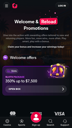 Promociones móviles del Casino Gamblii