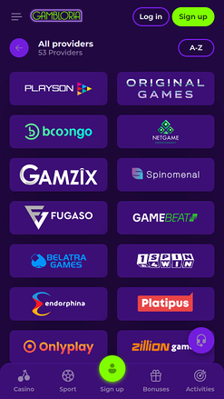 Gambloria Casino Mobile Game Developers