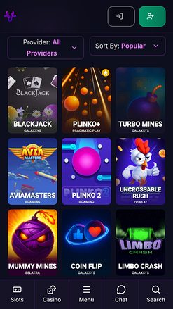 Giochi di crash per dispositivi mobili di Gambulls