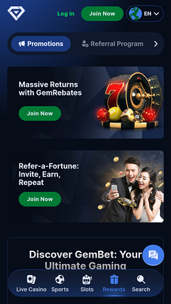 Promozioni GemBet Mobile