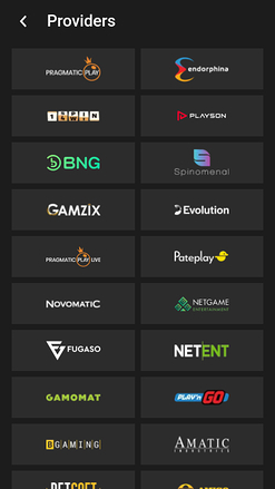 Sviluppatori di giochi per dispositivi mobili GG.bet Casino