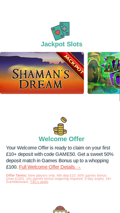 Giant Spins Casino Mobile Jackpot