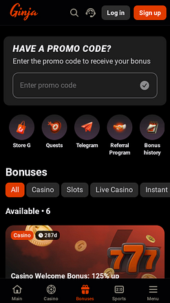 Mobile Promotionen im Ginja Casino