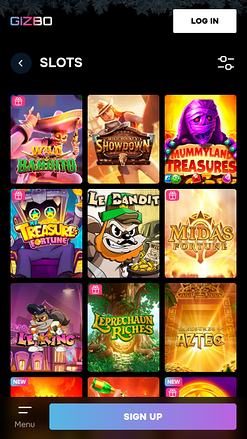 Gizbo Casino Mobile Games