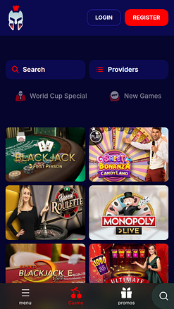 Мобильное казино Gladiatorsbet с живыми дилерами