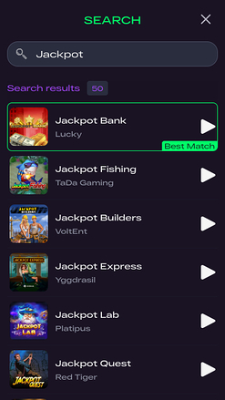 Glitchspin Casino Mobile Jackpot