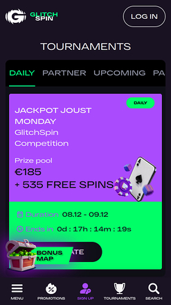 Glitchspin Casino Mobile Tournaments