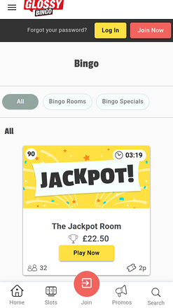 Glossy Bingo Bingo Mobile