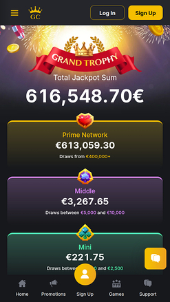 Jackpot mobile du casino Golden Crown