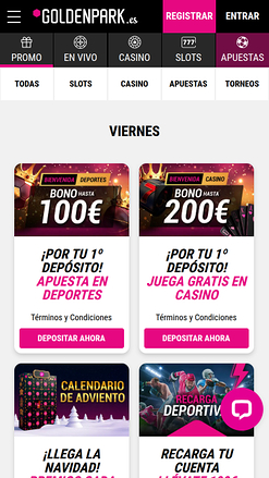 Promozioni GoldenPark Mobile