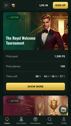 Tournois mobiles du casino Goldex