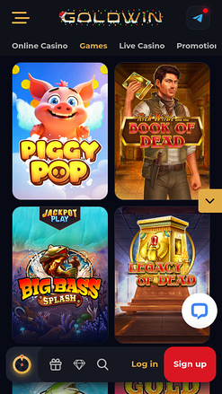GoldWin Casino Mobile Games