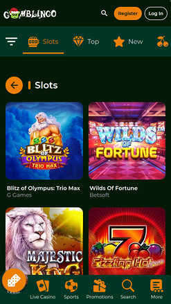 Giochi per cellulari del casinò Gomblingo