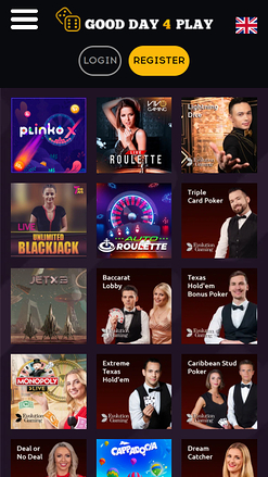Good Day 4 Play casino móvil con crupier en vivo