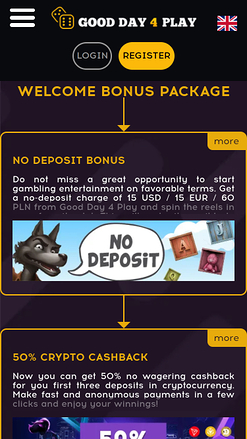 Promociones móviles del casino Good Day 4 Play