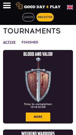 Torneos móviles de Good Day 4 Play Casino