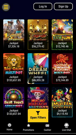 Jackpot mobile du Grand Eagle Casino
