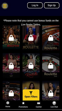Grand Eagle Casino Mobile Croupier en direct