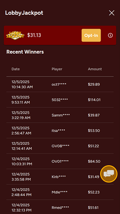 Jackpot mobile du casino Grande Vegas