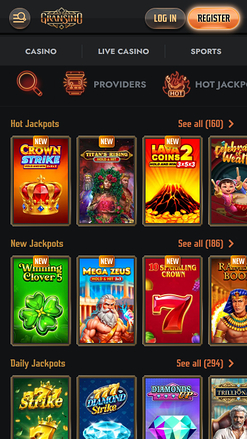 Gransino Casino Mobile Jackpot