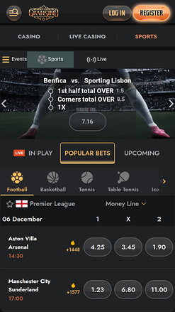 Gransino Casino Mobile Sports