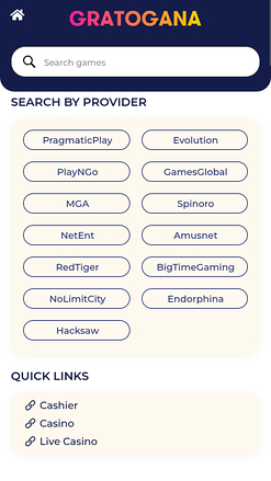 Gratogana Casino Mobile Game Developers