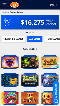 GTbets Casino Mobile Games