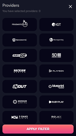 Desarrolladores de juegos móviles de Gxmble Casino