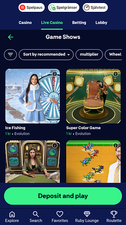 Jeux mobiles du casino Hajper