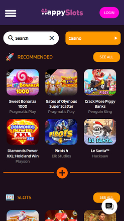 Jeux mobiles de casino Happy Slots