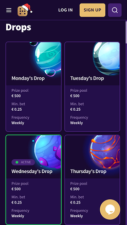 Haz Casino mobile drops