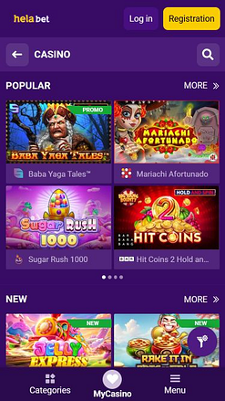 Développeurs de jeux mobiles Helabet Casino