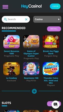 Jeux Hey Casino Mobile