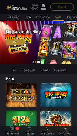 Juegos móviles del casino Hippodrome