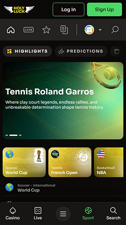 Casino HolyLuck Deportes Móviles