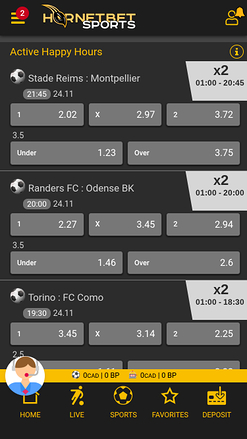 Hornetbet Casino Мобильный спорт