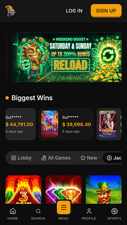 Horus Casino Mobile Jackpot
