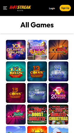 Jeux mobiles de casino Hot Streak