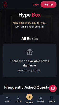Hype Casino Hype Box Mobile