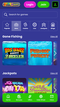 Giochi per cellulari Hyper Slots Casino