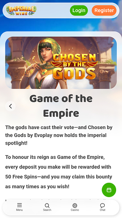 Imperial Wins Casino Mobile Empire