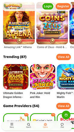 Imperial Wins Casino Мобильные игры