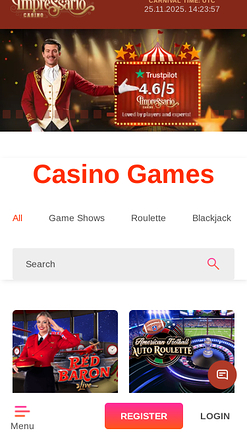 Casinò Impressario con croupier dal vivo