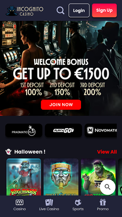 Incognito Casino Mobile Games
