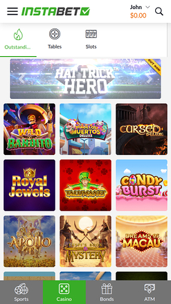 InstaBET Casino Mobile Games