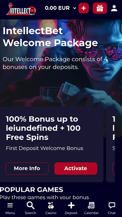 Promotions mobiles du casino Intellectbet